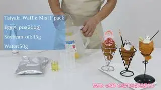 Taiyaki Waffle Mix - how to make the good batter for fish taiyaki waffle machine 鯛魚燒