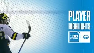 Jayden Perron Highlights vs. Robert Morris | Michigan Hockey | 10/17/2025