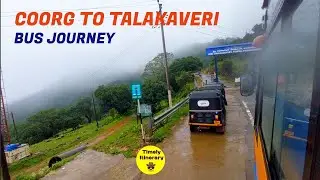 Coorg to Talakaveri Bus Journey | Madikeri to Talakaveri Road and Bus Timings Journey Ksrtc Hindi