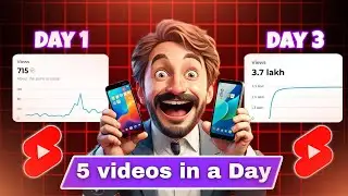 I uploaded 5 shorts videos in a day | 3 days challenge | what happened | #shortsviral