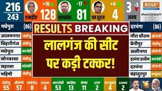 Bihar Election Results 2025 : लालगंज की सीट पर कड़ी टक्कर! | Lalganj | Mahagahbandhan Vs NDA