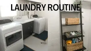 RELAXING, RAINY LAUNDRY DAY, LAUNDRY ROUTINE + LAUNDRY MOTIVATION