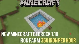 Minecraft bedrock iron farm 1.18 tutorial (easy iron farm)