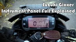 Suzuki Gixxer Digital Instrument Panel Full Explained