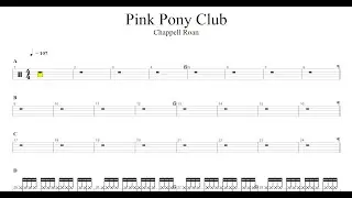Chappell Roan - Pink Pony Club | DRUM Transcription