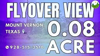 Fly Over - 0.08  acre land for sale in Mount Vernon, Texas [11663]