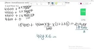 Tricky and Confusing Question pertaining to equal installment of Simple Interest
