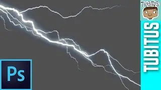 How to add a lightning to any picture in Photoshop tutorial