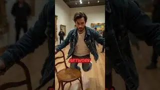 Couple Destroys Van Gogh Chair for a Selfie 😱📸 | Museum Disaster Caught on Camera!Museum Mishap