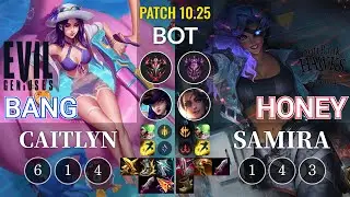 EG Bang Caitlyn vs SHG Honey Samira Bot - KR Patch 10.25