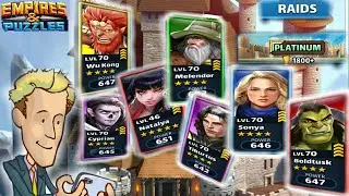 Platinum Raids!!!  Empires and Puzzles