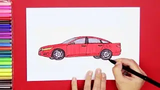 How to draw Honda Accord car