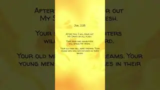 I Will Pour Out My Spirit: Dreams and Visions From On High #shorts