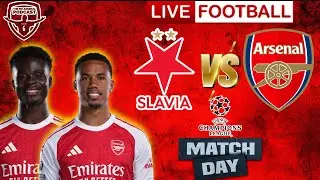 SLAVIA PRAGUE VS ARSENAL | LIVE UEFA CHAMPIONS LEAGUE ALTERNATIVE COMMENTARY HD