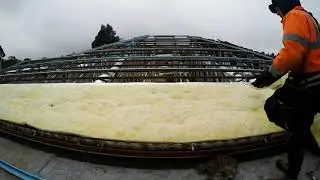 Re Roof: Batten & Anticon blanket installation