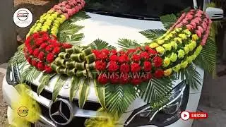 Wedding Car Decoration #Mercedes bonet decoration