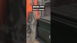 HOW TO SMOKE PIPE from CT SPAWN on Overpass (CS2)  #cs2 #counterstrike2 #cs2clips #shorts