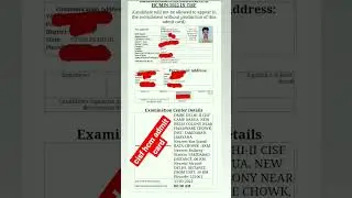 Cisf Hcm Admit Card 2023| cisf head constable ministerial | physical test | document| #cisf #upsc