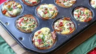 Black Forest Ham, Egg, & Cheese Cups