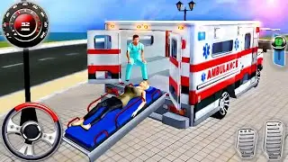 Ambulance Rescue Simulator Game - Offroad Van Emergency Helicopter Flying Driver - Android Gameplay