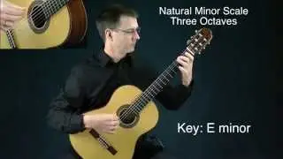 Classical Guitar Natural Minor Scales