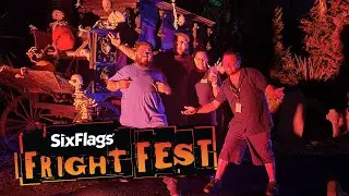 Six Flags Discovery kingdom's Fright Fest with friends!! Got hit in the HAUNTED MAZE!!