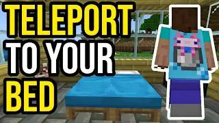 How To TELEPORT To Your BED Without Dying in Minecraft Bedrock & Java!