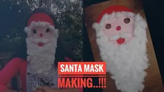 Easy Santa face  mask making..!!!