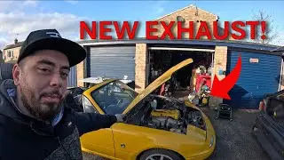 Installing a New Exhaust on Abi&rsquo;s MX5 & Fixing E36 Drift Damage