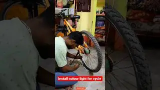 DIY Install Colour light for Cycle #shorts #youtubeshorts #technology