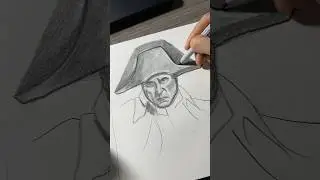 DRAWING Napoleon! 🎨 #drawing #napoleon #sketching #sketch #timelapse #art  #portraitdrawing