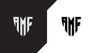 SHIELD LOGO DESIGN TUTORIAL | MONOGRAM LOGO DESIGN IN ILLUSTRATOR #logo #AMFLOGO #monogram