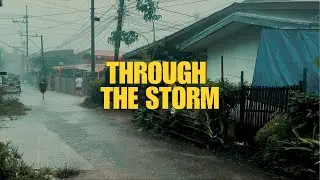 THROUGH THE STORM  🌧️🌧️🌧️ Shower in the rain, no electricity, no water, and time with family.