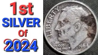 ❄️ SILVER ROOSEVELT ❄️ 1st In The Jar! #coinrollhunting #silver #dime #silverdime #coin #money