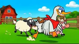 Hen vs Goose 🐔🆚🪿 | Epic Funny Cartoon | 3D Animal Animation | MamaSprout TV