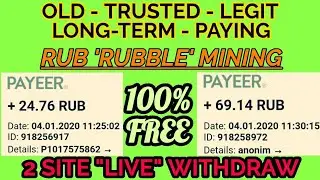 OMG 😃! LIVE WITHDRAW 2 Legit RUB Mining Site | 100% Free Earmings 2020.
