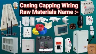 Casing Capping Wiring Materials Name || Casing Capping Wiring All Accessories  || wiring parts name