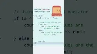 Logical XOR operator in CPP language / Logical XOR operator / CPP language