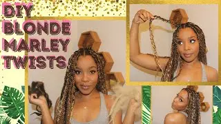 HOW TO DIY LONG BLONDE MARLEY/HAVANA TWISTS | BEGINNERS TUTORIAL