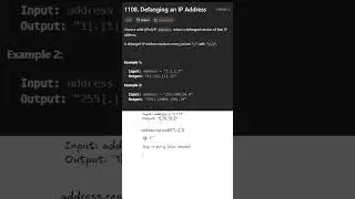 Leetcode 1108|Defanging IP Address|Tamil#leetcode#coding#tamil#java#programming#problemsolving#logic