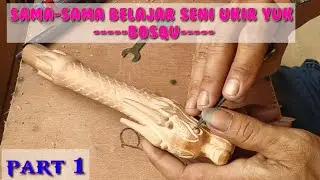 Part 1 Gagang pancing UKIRAN unik dari kayu