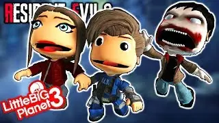 Resident Evil 2 Remake Costumes Plus Resident Evil Level - LittleBigPlanet 3 PS4 Gameplay