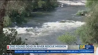 1 found dead in river rescue mission
