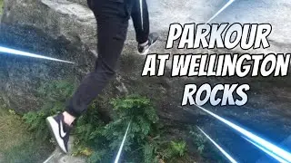 Parkour at Wellington rocks