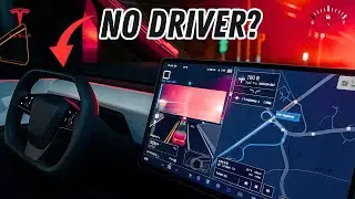 Tesla Cybertruck Autopilot Drives me Home!  Autopilot Feature | Night Drive