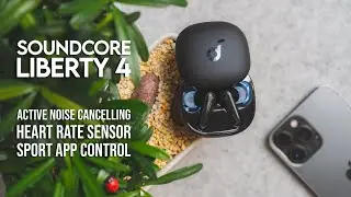 Soundcore Liberty 4 - Heart Rate Sensor Earbuds w/ Sport Focus App. #blackfriday2022