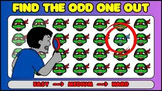 Find the ODD One Out | Emoji Quiz | Easy, Medium, Hard | Can You Spot the Difference?