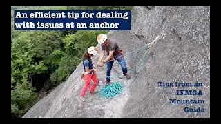 Anchoring efficiency with the backside of the clove hitch