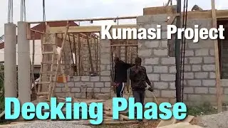 Building In Ghana 🇬🇭 | 5 Bedroom House Construction | Kumasi project | Foundation And Decking