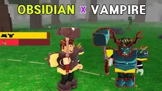 Roblox 99 in the forest  Obsidian + Vampire power full
